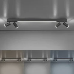 Paul Neuhaus 6121-13 PURE-LINES LED Deckenleuchte graphite CCT