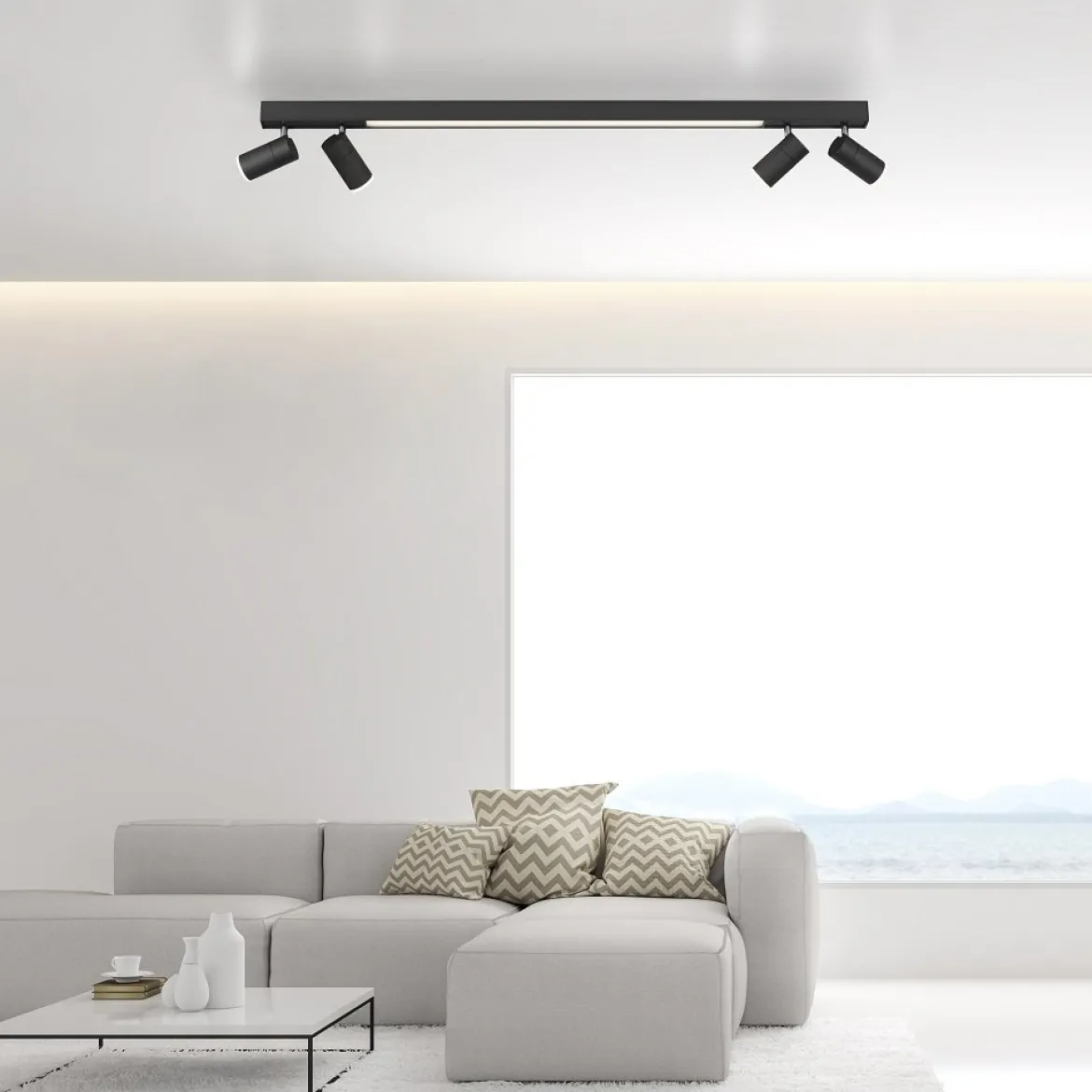 Paul Neuhaus 6121-13 PURE-LINES LED Deckenleuchte graphite CCT