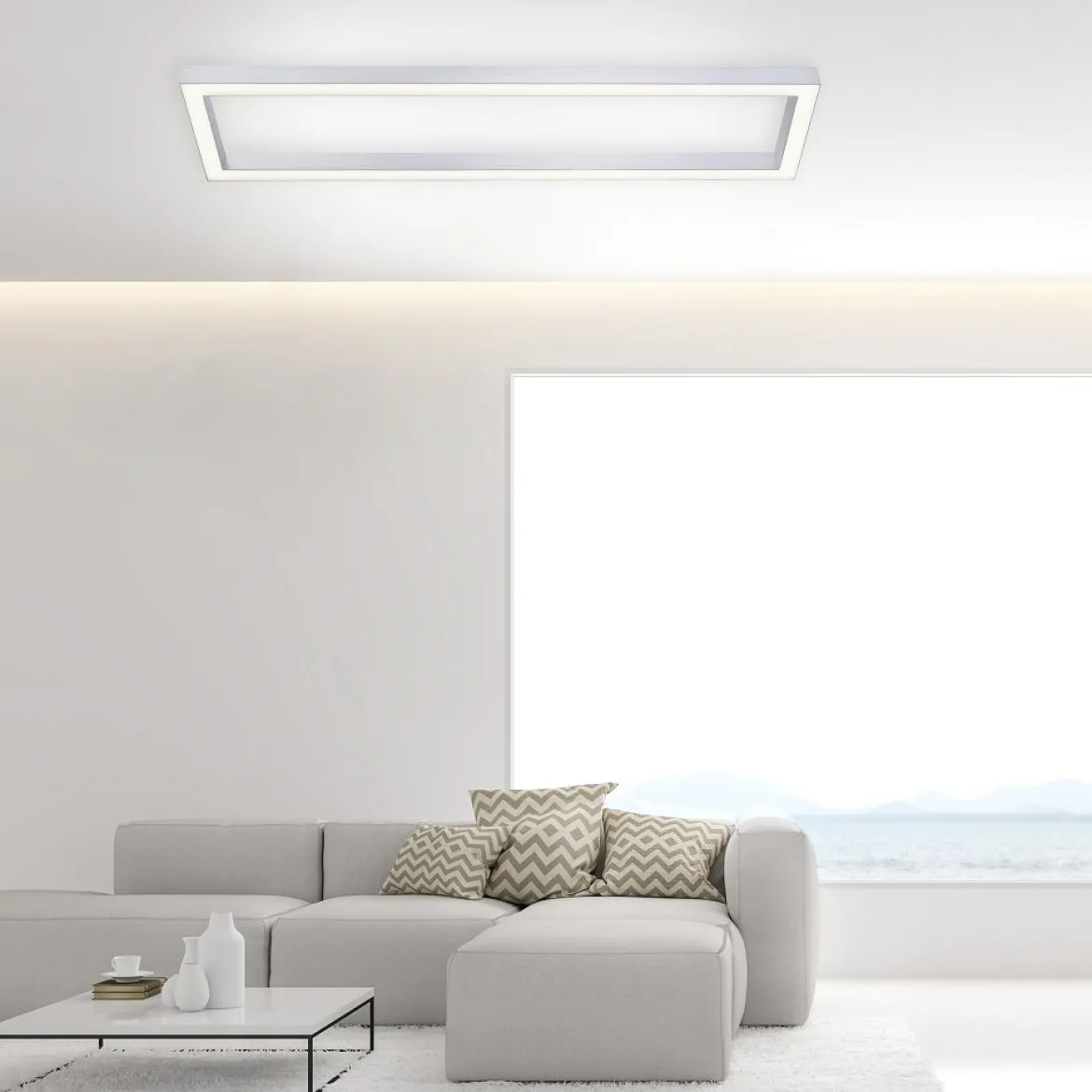 Paul Neuhaus 6023-95 PURE-LINES LED Deckenleuchte diamond (alu) CCT
