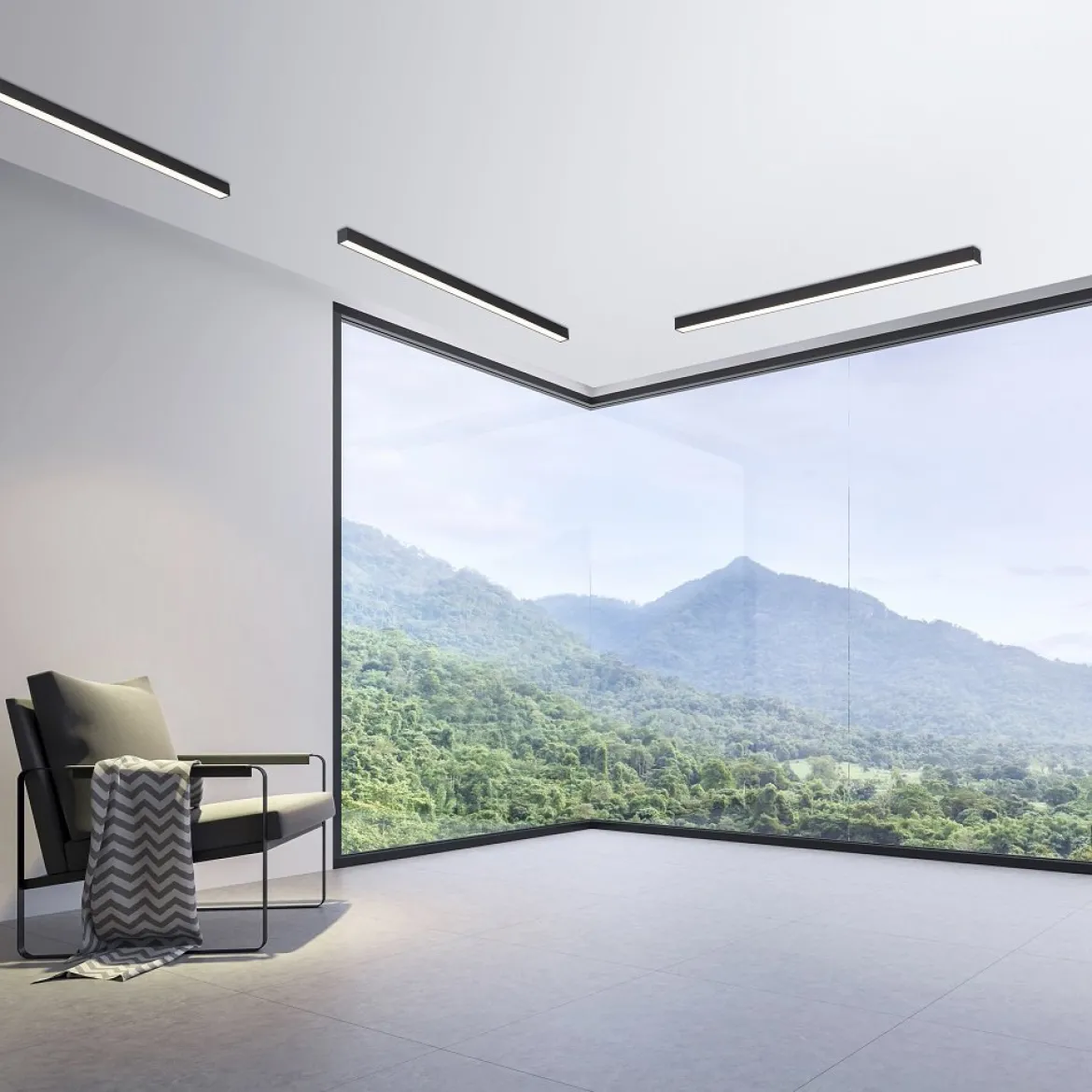 Paul Neuhaus 6021-13 PURE-LINES LED Deckenleuchte graphite CCT