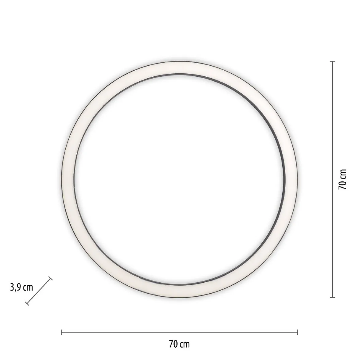 Paul Neuhaus 6306-13 PURE-LINES LED Deckenleuchte graphite CCT 70cm