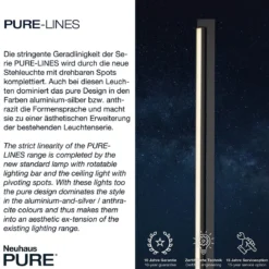 Paul Neuhaus 421-13 PURE-LINES LED Stehleuchte graphite CCT