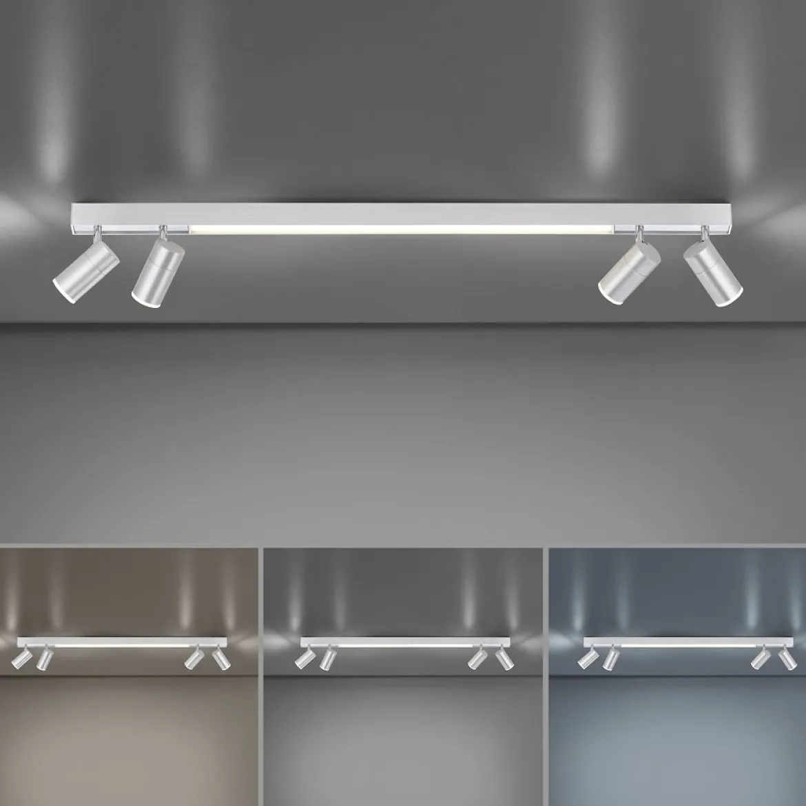 Paul Neuhaus 6121-95 PURE LINES LED Strahler diamond (alu) CCT