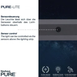 Paul Neuhaus 8377-13 PURE-LITE LED Pendelleuchte graphite CCT 160cm