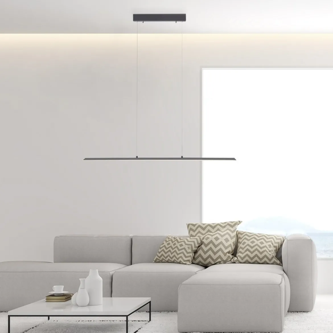 Paul Neuhaus 8375-13 PURE-LITE LED Pendelleuchte graphite CCT 100cm