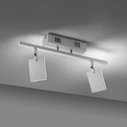 Paul Neuhaus 6354-95 PURE-MIRA LED Deckenleuchte 2-flammig diamond (alu) CCT