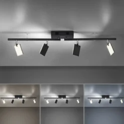 Paul Neuhaus 6356-18 PURE-MIRA LED Deckenleuchte 4-flammig black pearl CCT
