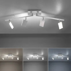 Paul Neuhaus 6356-95 PURE-MIRA LED Deckenleuchte 4-flammig diamond (alu) CCT