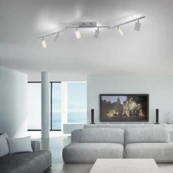 Paul Neuhaus 6358-95 PURE-MIRA LED Deckenleuchte 6-flammig diamond (alu) CCT