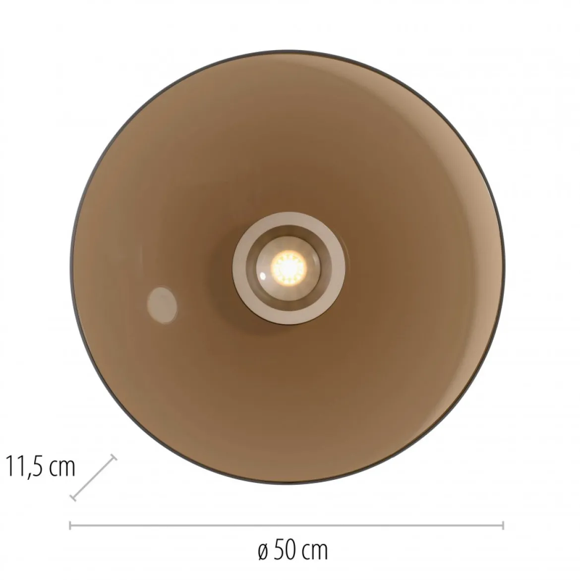 Paul Neuhaus 6095-97 PURE Moon Deckenleuchte bronce 50cm dimmbar