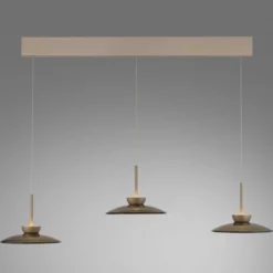Paul Neuhaus 2193-97 PURE Moon LED Pendelleuchte bronce 3-flammig