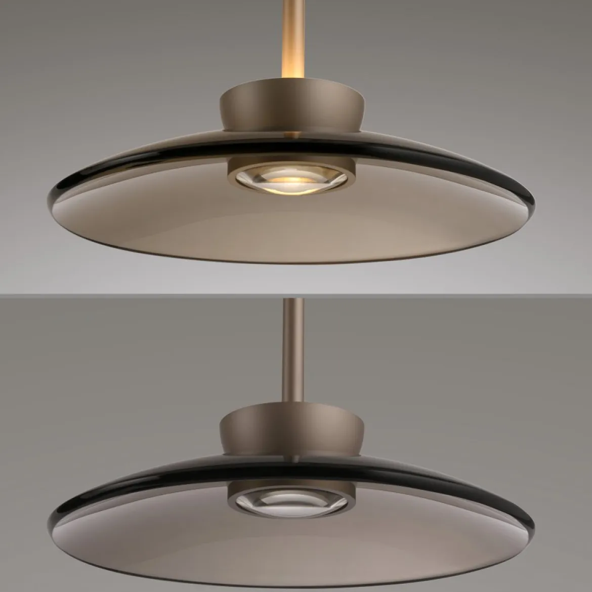 Paul Neuhaus 2193-97 PURE Moon LED Pendelleuchte bronce 3-flammig
