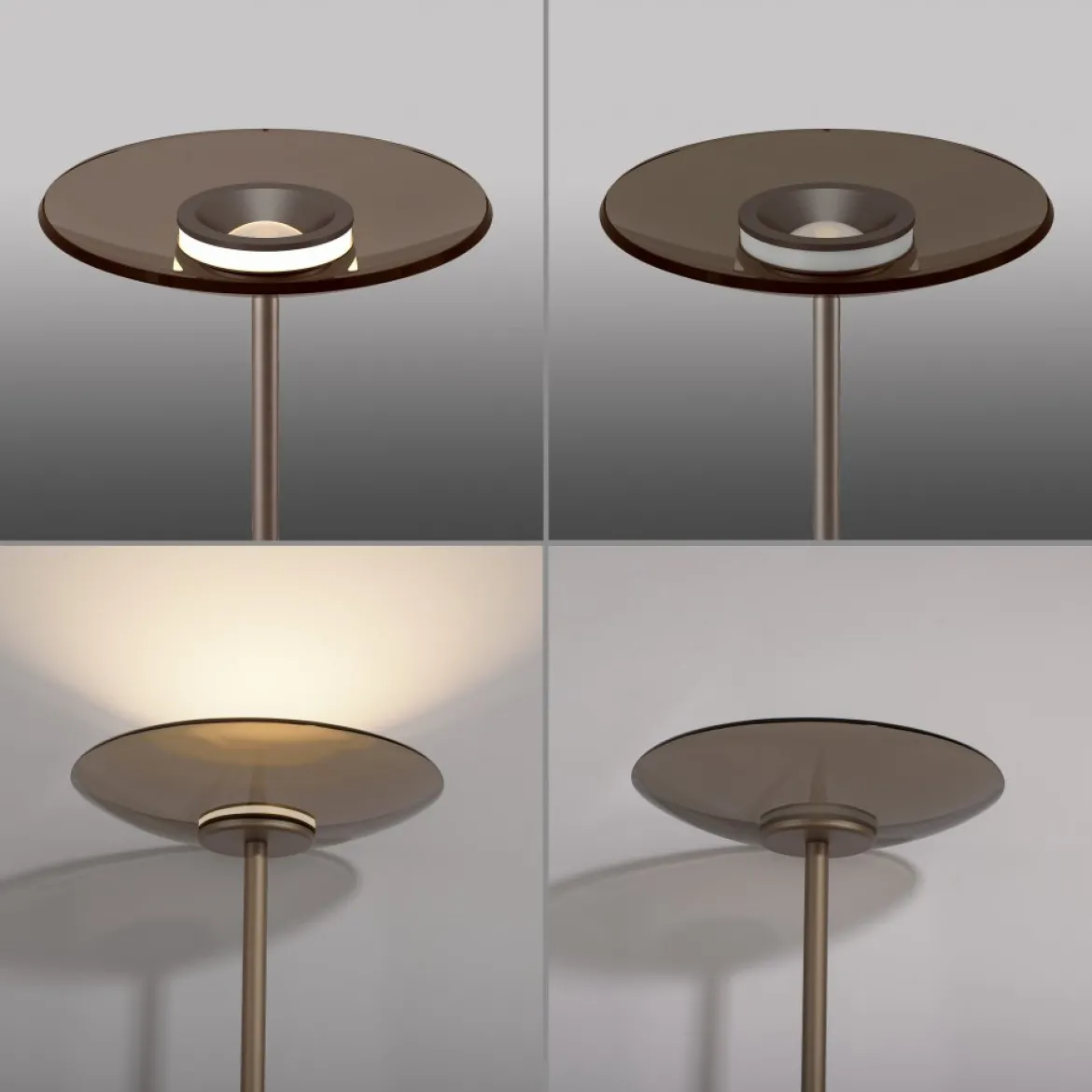Paul Neuhaus 594-97 PURE Moon LED Stehleuchte bronce Touchdimmer