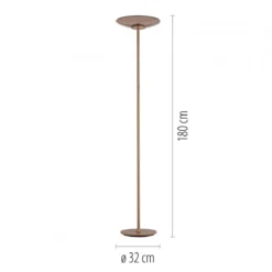 Paul Neuhaus 594-97 PURE Moon LED Stehleuchte bronce Touchdimmer