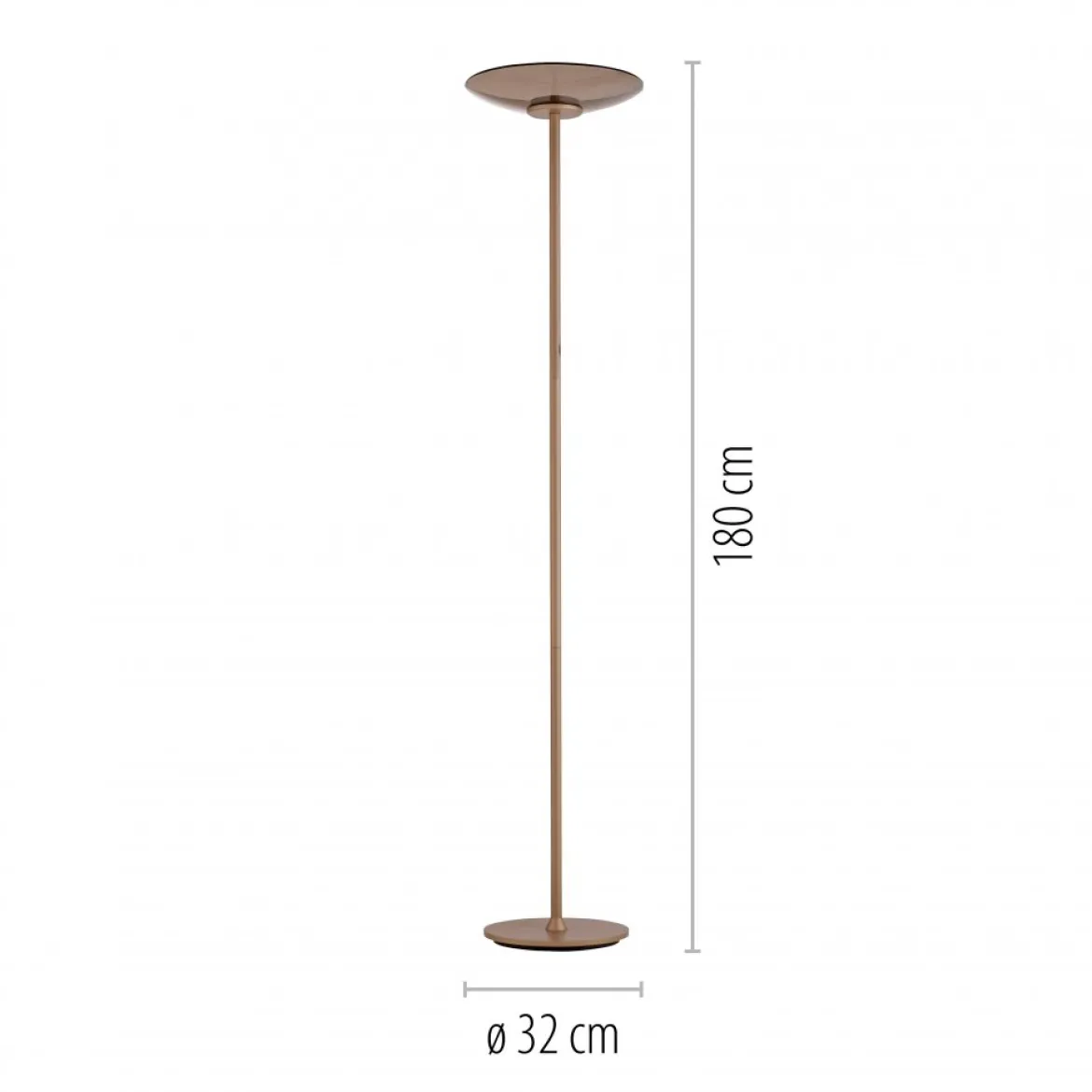 Paul Neuhaus 594-97 PURE Moon LED Stehleuchte bronce Touchdimmer
