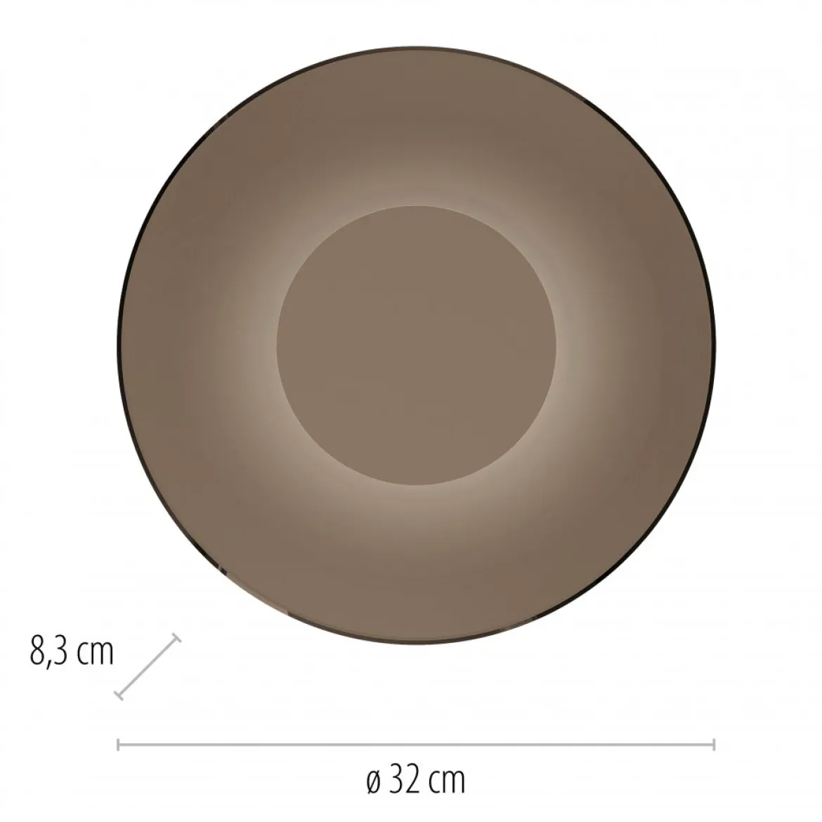 Paul Neuhaus 9594-97 PURE Moon LED Wandleuchte bronce 32cm 2700K
