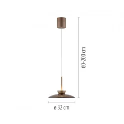Paul Neuhaus 2191-97 PURE Moon Pendelleuchte bronce