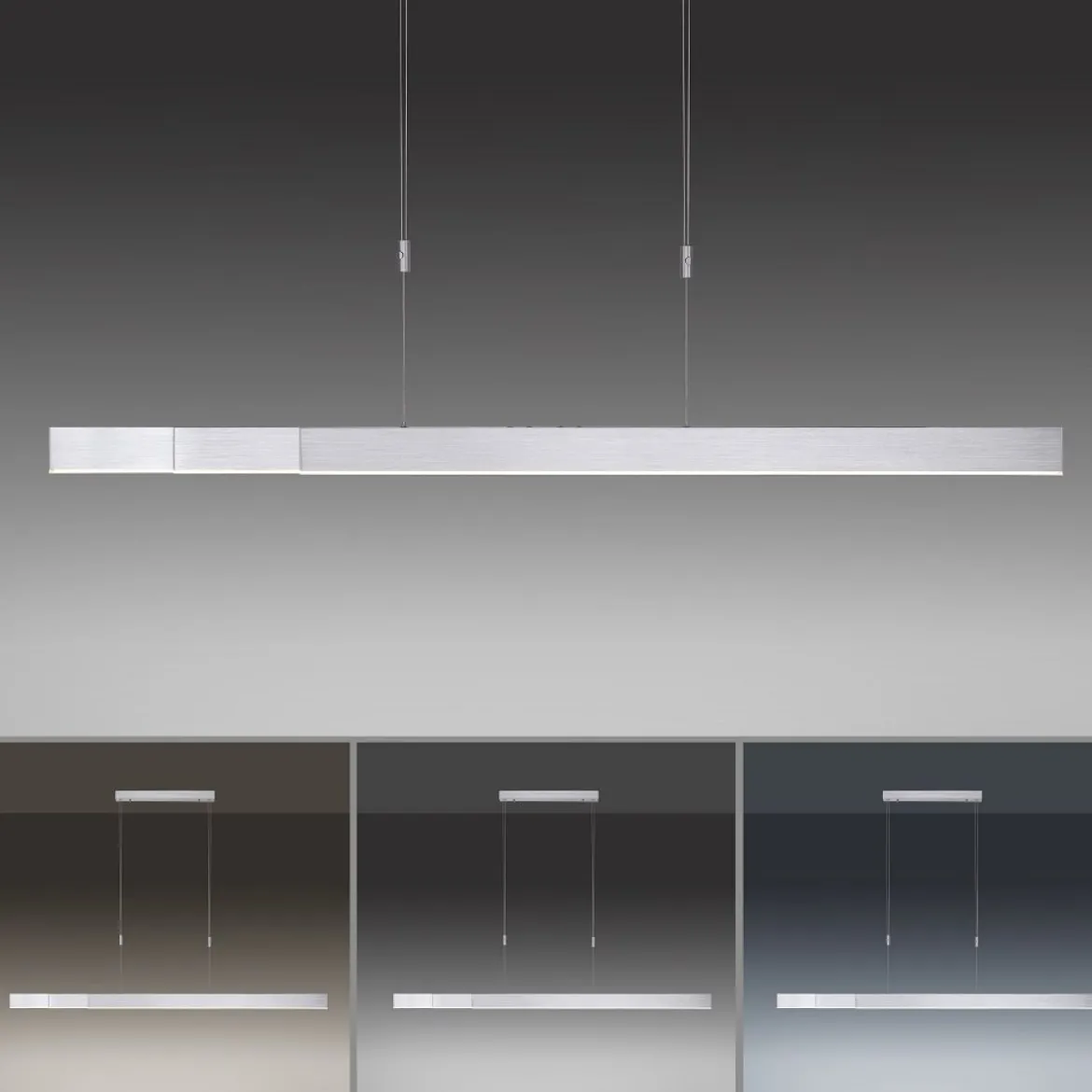 Paul Neuhaus 2525-95 PURE-MOTO e-SLIDE® LED Pendelleuchte diamond (alu) CCT