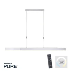 Paul Neuhaus 2525-95 PURE-MOTO e-SLIDE® LED Pendelleuchte diamond (alu) CCT