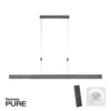 Paul Neuhaus 2525-15 PURE Moto e-SLIDE® LED Pendelleuchte platin (grau) CCT