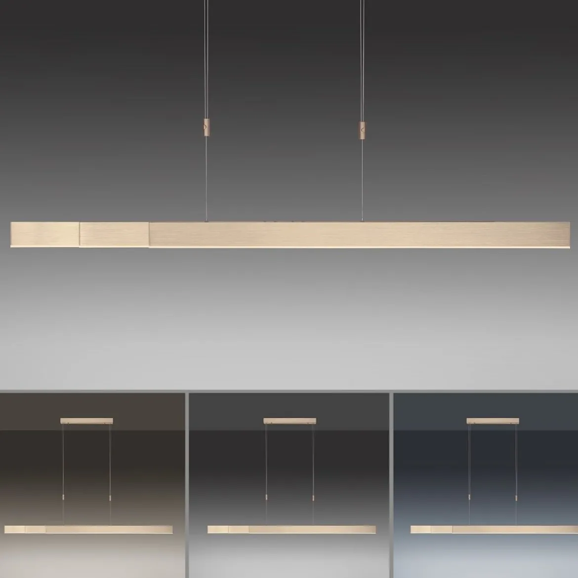 Paul Neuhaus 2525-60 PURE-MOTO e-SLIDE® LED Pendelleuchte imperial gold CCT