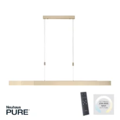Paul Neuhaus 2525-60 PURE-MOTO e-SLIDE® LED Pendelleuchte imperial gold CCT