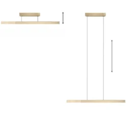 Paul Neuhaus 2545-60 PURE MOTO-RISE LED Pendelleuchte imperial gold höhenverstellbar ausziehbar