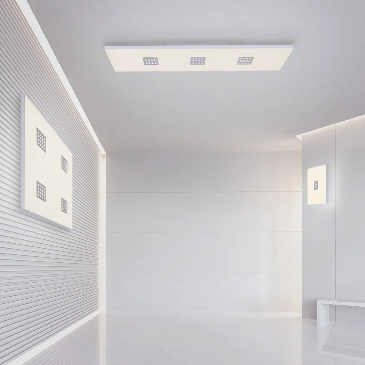 Paul Neuhaus 6433-95 PURE-NEO LED Deckenleuchte aluminium CCT 45x45cm
