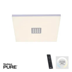 Paul Neuhaus 6433-95 PURE-NEO LED Deckenleuchte aluminium CCT 45x45cm