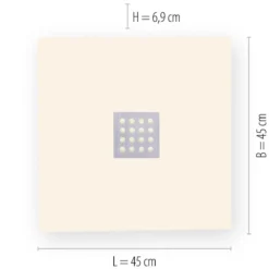 Paul Neuhaus 6433-95 PURE-NEO LED Deckenleuchte aluminium CCT 45x45cm