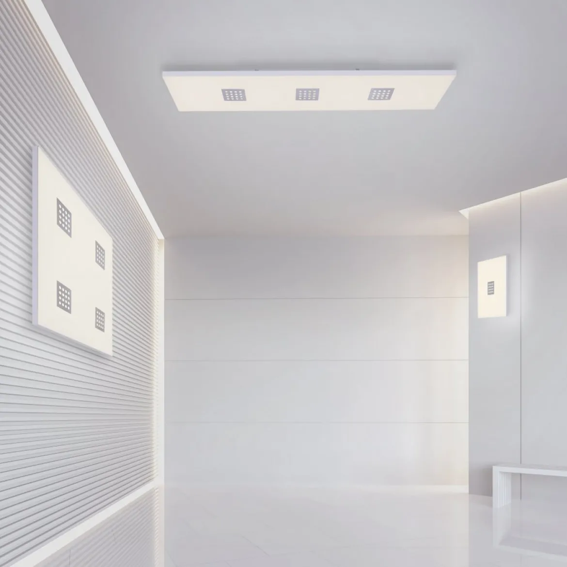 Paul Neuhaus 6436-95 PURE-NEO LED Deckenleuchte aluminium CCT 120x30cm