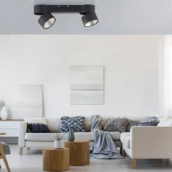 Paul Neuhaus 6452-18 PURE-NOLA LED Deckenleuchte 2-flammig schwarz