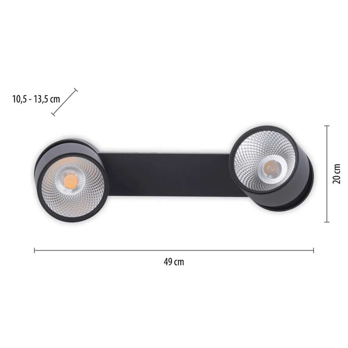 Paul Neuhaus 6452-18 PURE-NOLA LED Deckenleuchte 2-flammig schwarz