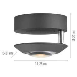 Paul Neuhaus 9051-18 PURE Oculis Deckenleuchte black pearl 1-flammig