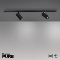Paul Neuhaus 6214-18 PURE-TECHNIK LED Schienenleuchte schwarz dimmbar