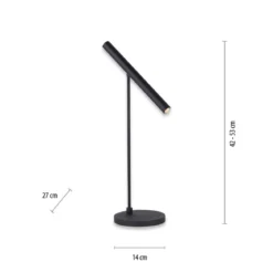 Paul Neuhaus 4405-18 PURE-TUTUA LED Tischleuchte schwarz dimmbar