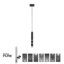 Paul Neuhaus 2211-18 PURE VEGA LED Pendelleuchte schwarz getrennt schaltbar