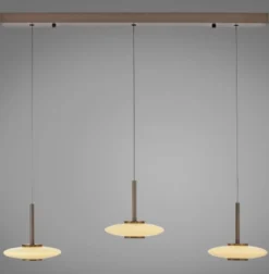 Paul Neuhaus 2083-34 PURE Vitrum Pendelleuchte dark-metal brown Comfort Lift