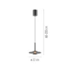 Paul Neuhaus 2053-15 PURE Vitrum Pendelleuchte platin (grau) dimmbar