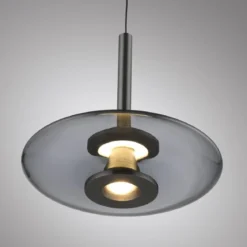 Paul Neuhaus 2083-15 PURE Vitrum Pendelleuchte platin (grau) Comfort Lift