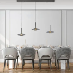 Paul Neuhaus 2083-15 PURE Vitrum Pendelleuchte platin (grau) Comfort Lift