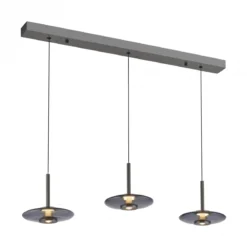 Paul Neuhaus 2083-15 PURE Vitrum Pendelleuchte platin (grau) Comfort Lift