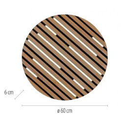 Paul Neuhaus 6421-79 Q-AKUSTIK LED Wand- und Deckenleuchte Holz-natur