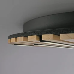 Paul Neuhaus 6421-79 Q-AKUSTIK LED Wand- und Deckenleuchte Holz-natur