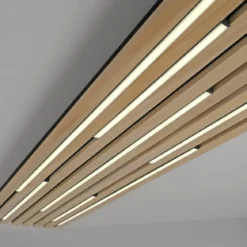Paul Neuhaus 6422-79 Q-AKUSTIK LED Wand- und Deckenleuchte Holz-natur