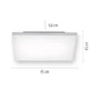 Paul Neuhaus 8287-16 Q-FRAMELESS 45 Deckenleuchte weiss