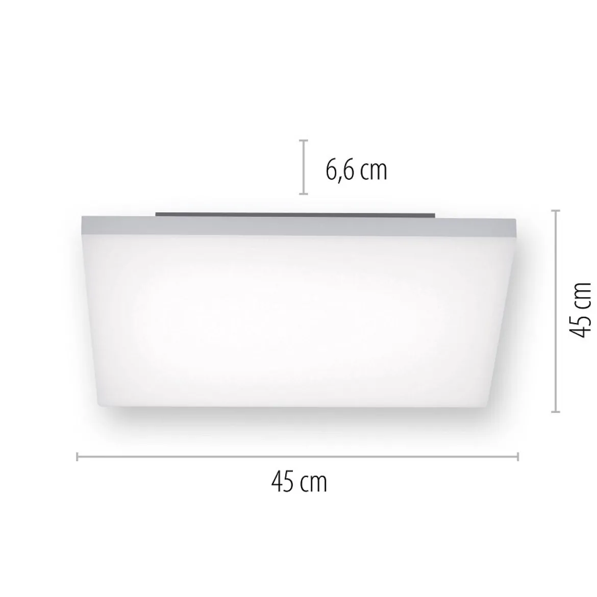 Paul Neuhaus 8287-16 Q-FRAMELESS 45 Deckenleuchte weiss