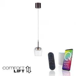Paul Neuhaus 2741-21 Q-KON Pendelleuchte silber 1-flammig Smart Home