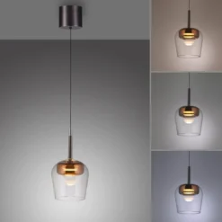 Paul Neuhaus 2741-20 Q-KON Pendelleuchte kupfer 1-flammig Smart Home