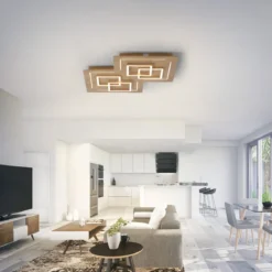 Paul Neuhaus 8181-79 Q-LINEA LED Deckenleuchte Holzdekor